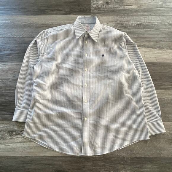Brooks Brothers Other - Vintage Brooks Brothers Striped Embroidered  Buttoned Dress Shirt Madison Fit